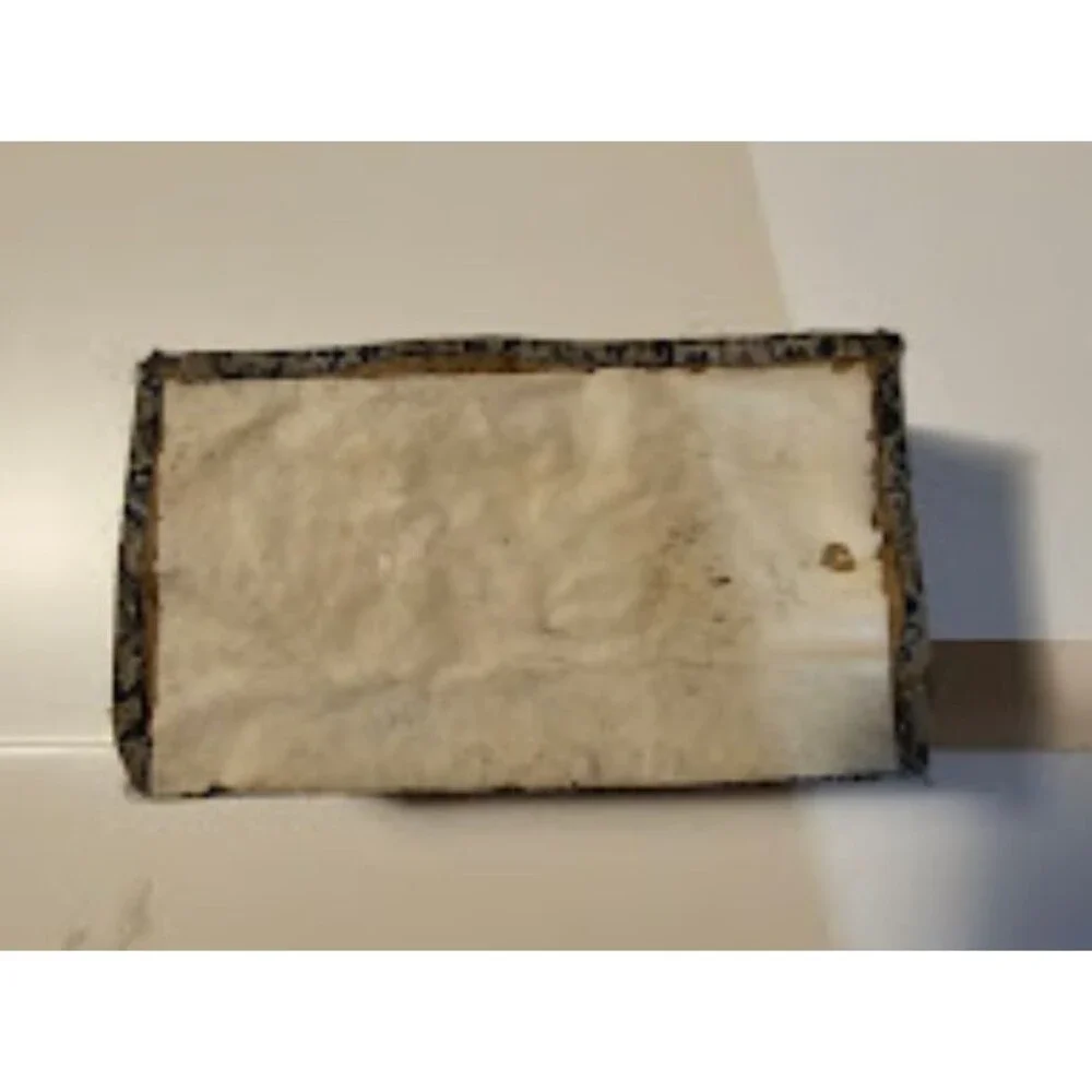 Vintage Fabric Trivet Box 4 X 2. Padded Inside - Very Unusual- interesting